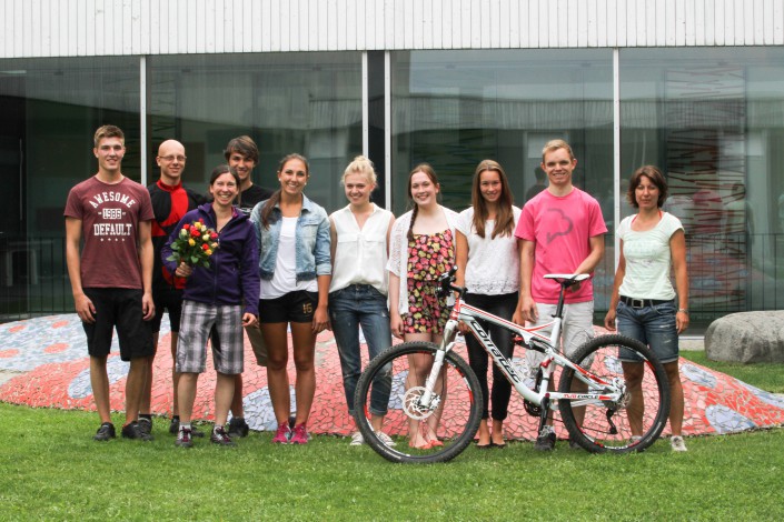 Schüler des Transalp-Seminars in Erding
